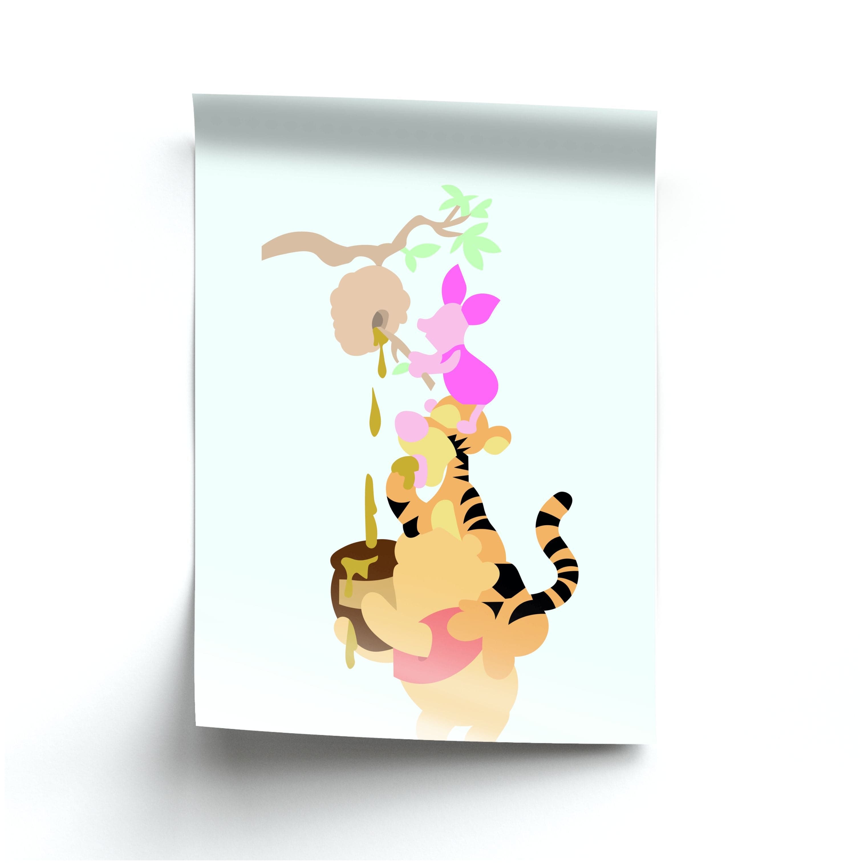 Bouncing Tiger , Piglet , Yellow Bear Poster