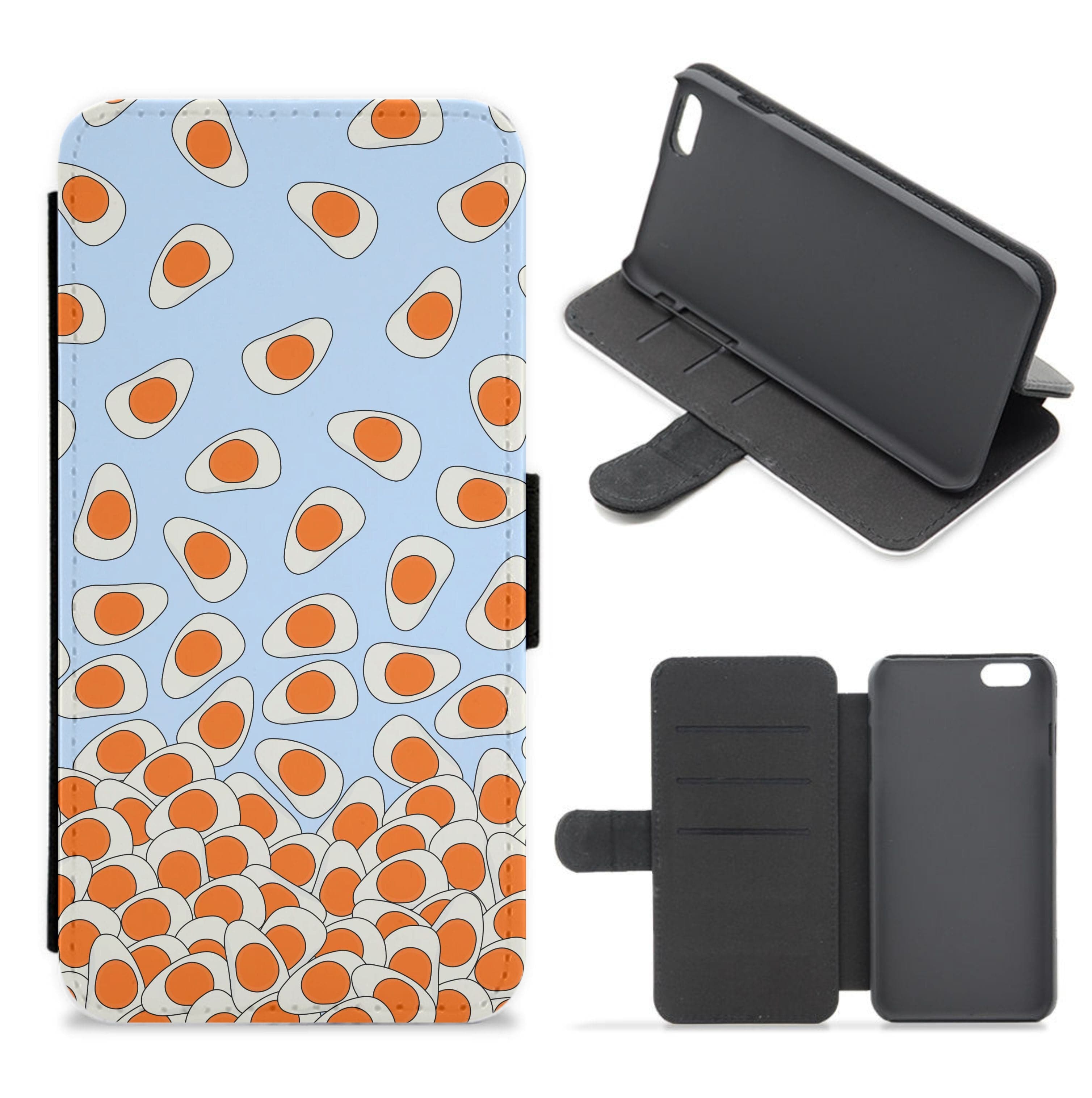 Fried Eggs - Sweets Patterns Flip / Wallet Phone Case