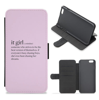 It Girl - Clean Girl Aesthetic Flip / Wallet Phone Case