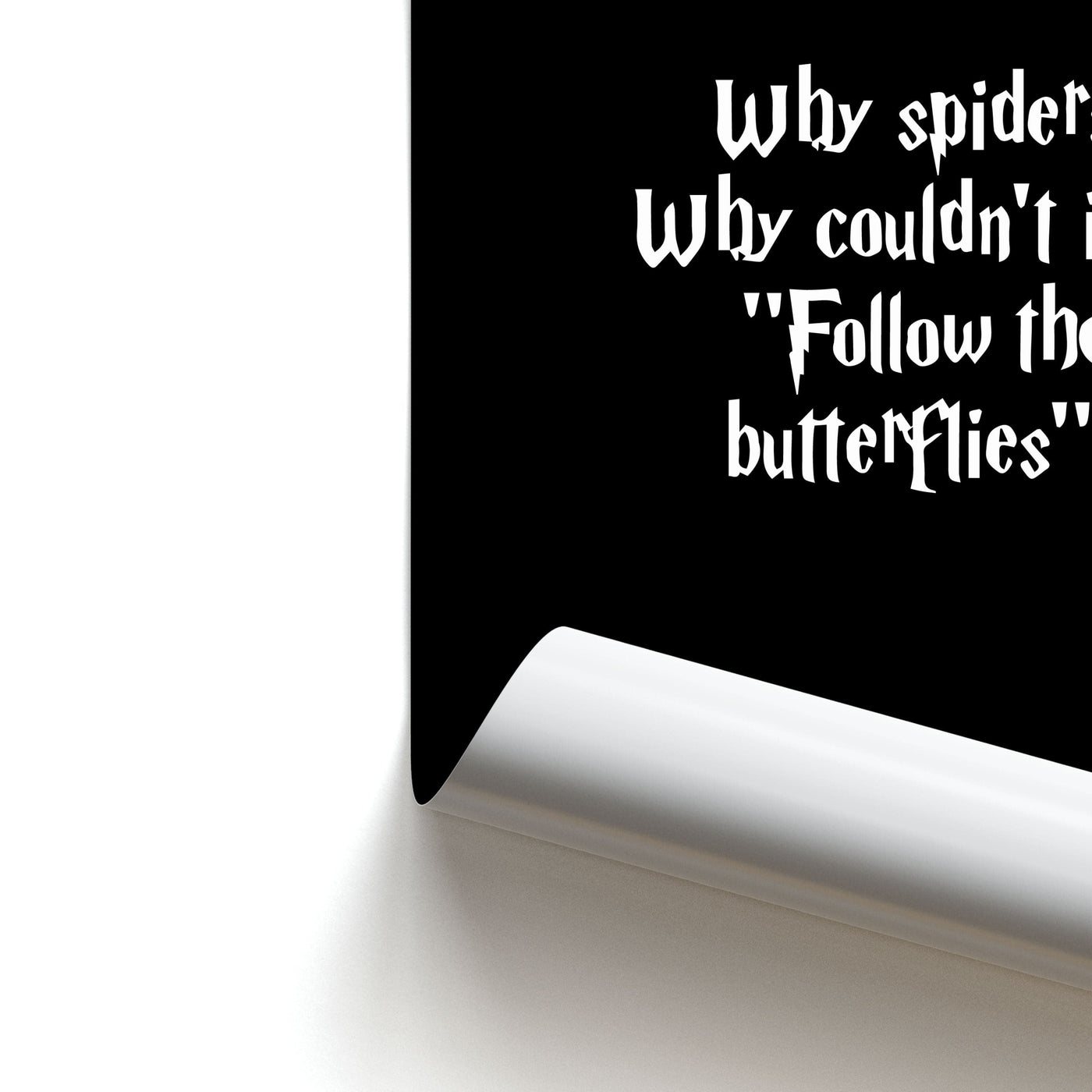 Why Spiders - Harry Potter Poster