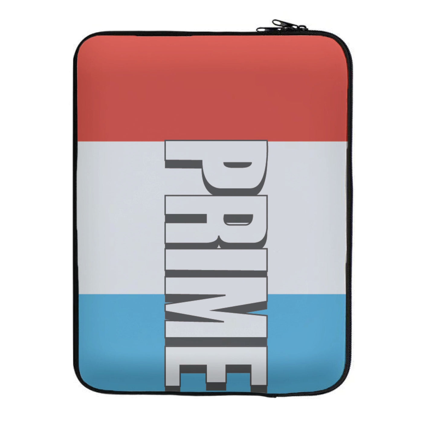 Prime - White And Red Laptop Sleeve