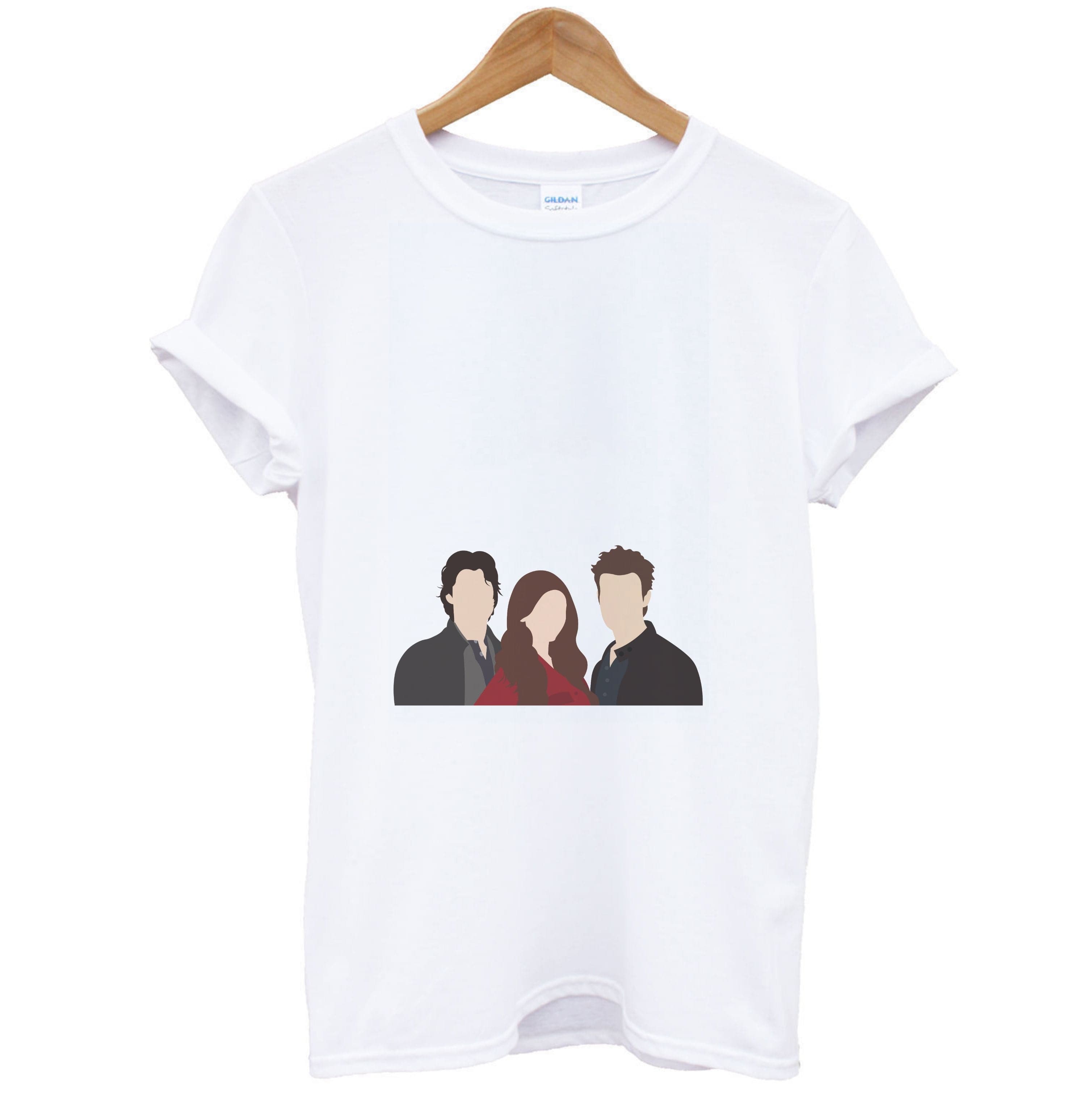 Elena, Damon And Stefan - VD T-Shirt