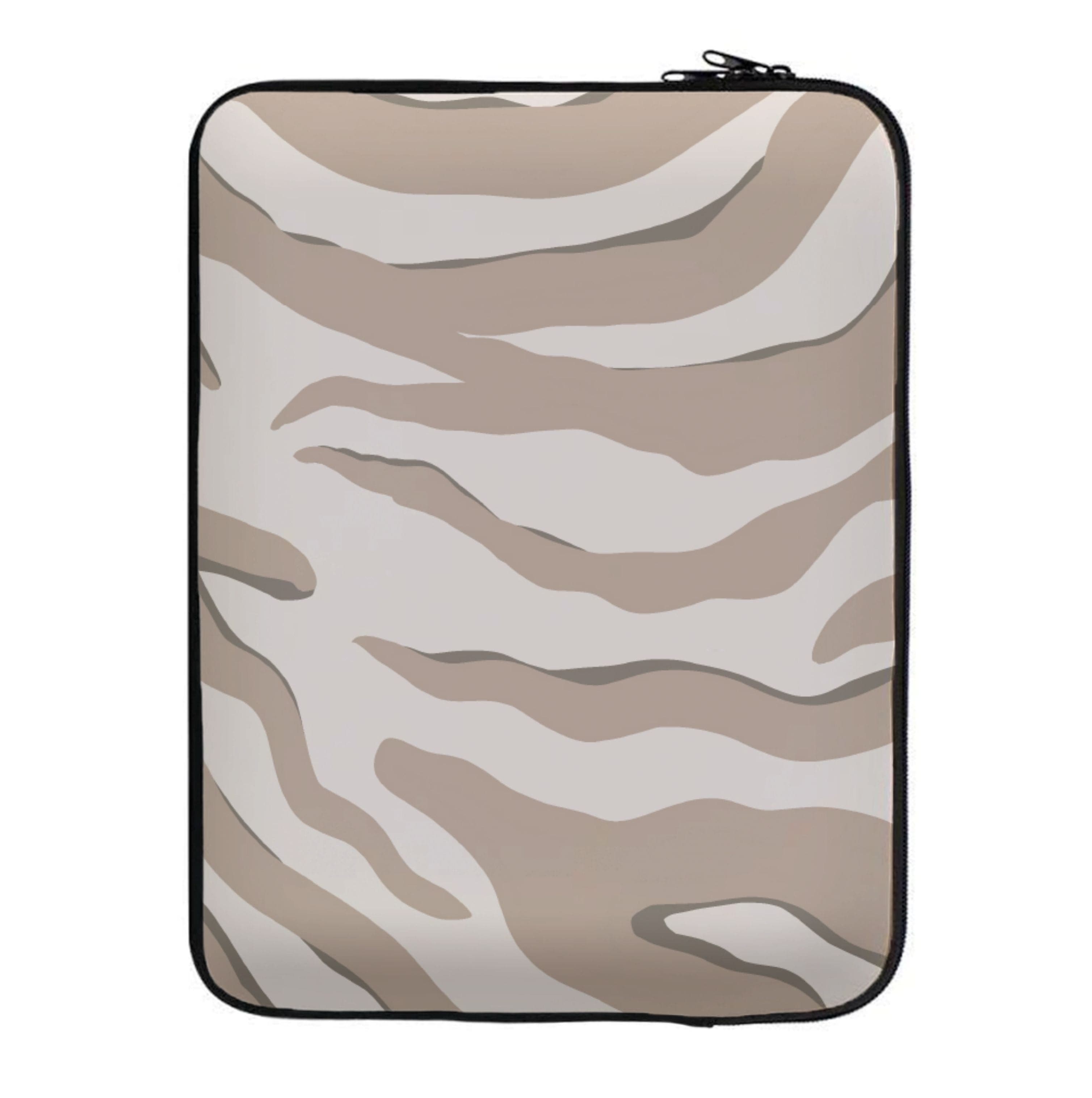 Neutral Tiger Print  Laptop Sleeve