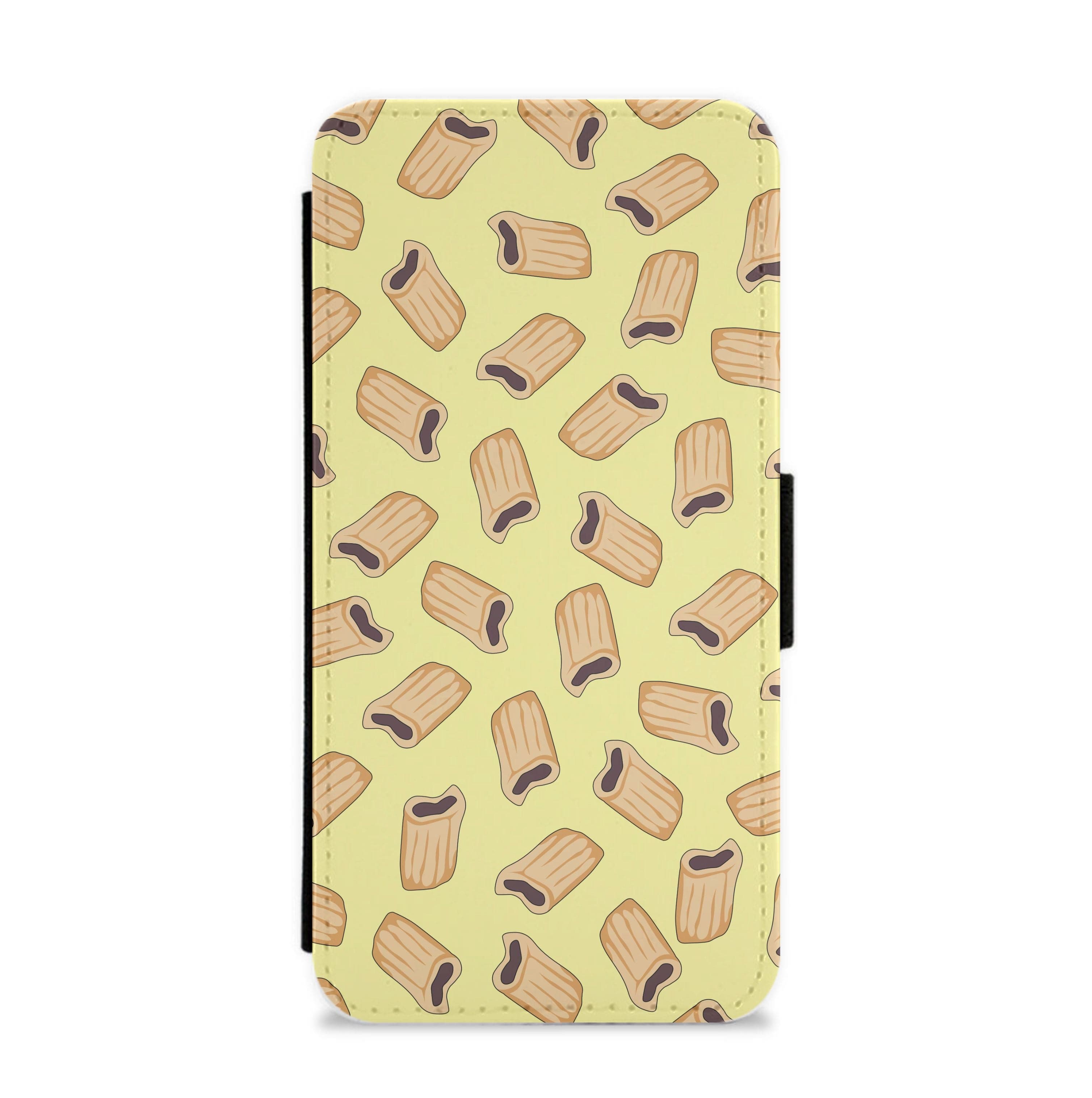 Fig Rolls - Biscuits Patterns Flip / Wallet Phone Case