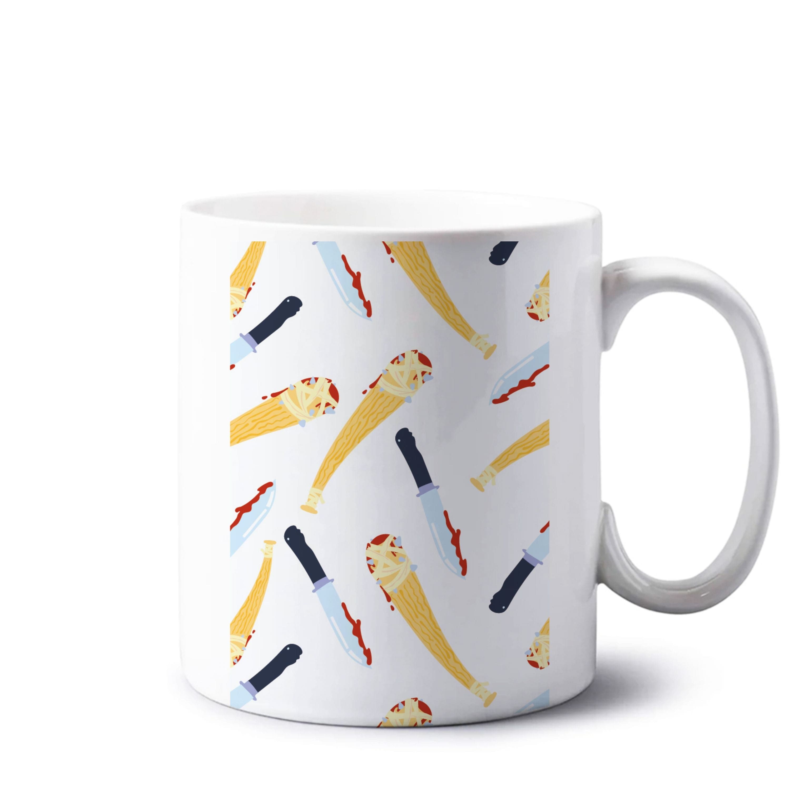 Knives And Bats Pattern - Halloween Mug