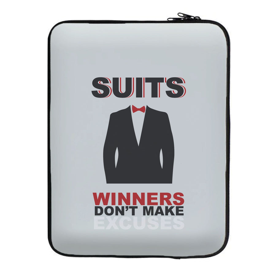 Winners Don't Make Excuses - Suits Laptop Sleeve