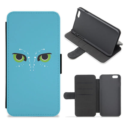 Alien World Eyes Flip / Wallet Phone Case