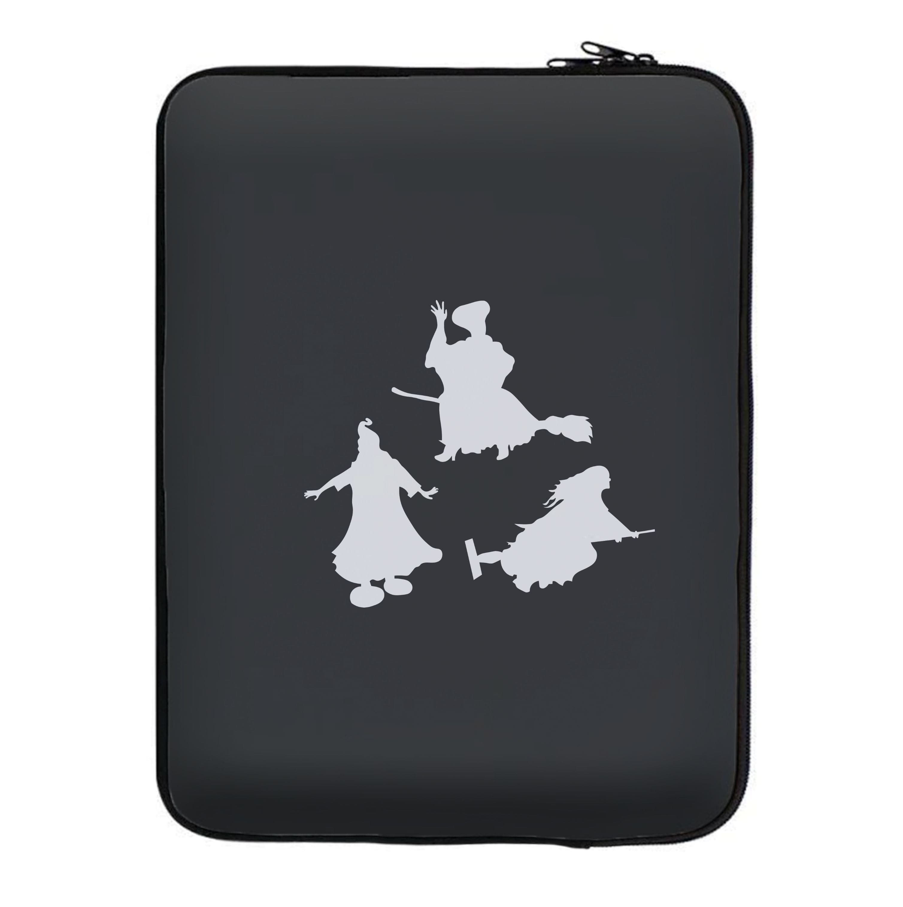 Witches Outline - Hocus Halloween Laptop Sleeve