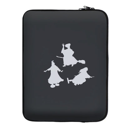 Witches Outline - Hocus Halloween Laptop Sleeve