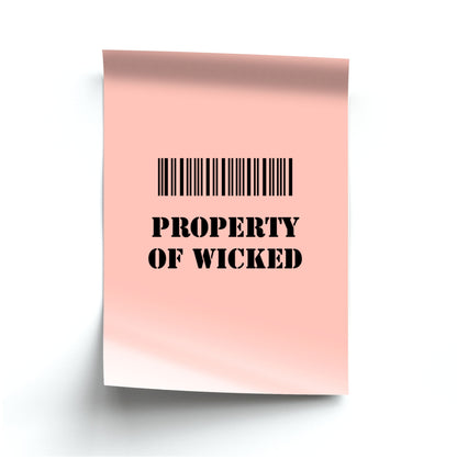 Property of Wicked - Maze Poster