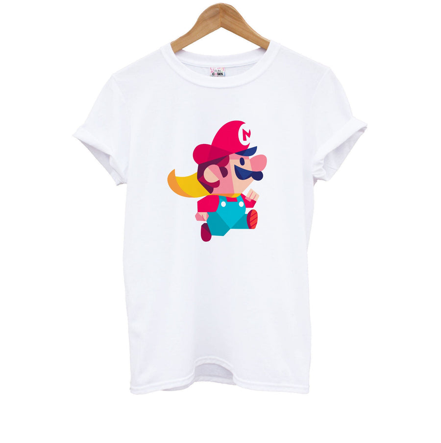 Running Mario - Mario Kids T-Shirt