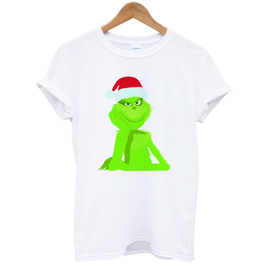 Christmas Hat - Grinch T-Shirt