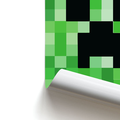 Creeper Face - Mining Poster