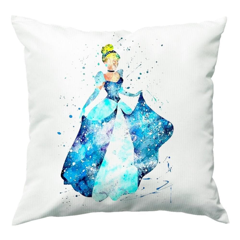 Watercolour Cinderella Fairytale Cushion