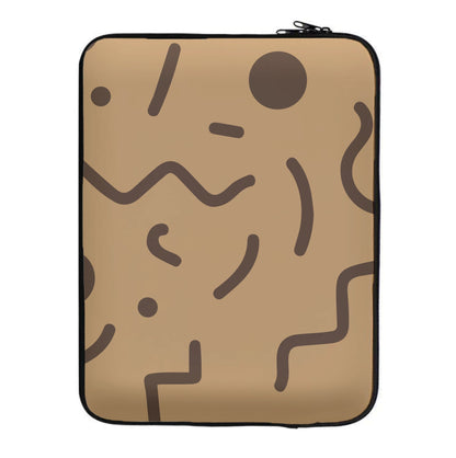 Nude Abstract Pattern - Eighties Laptop Sleeve