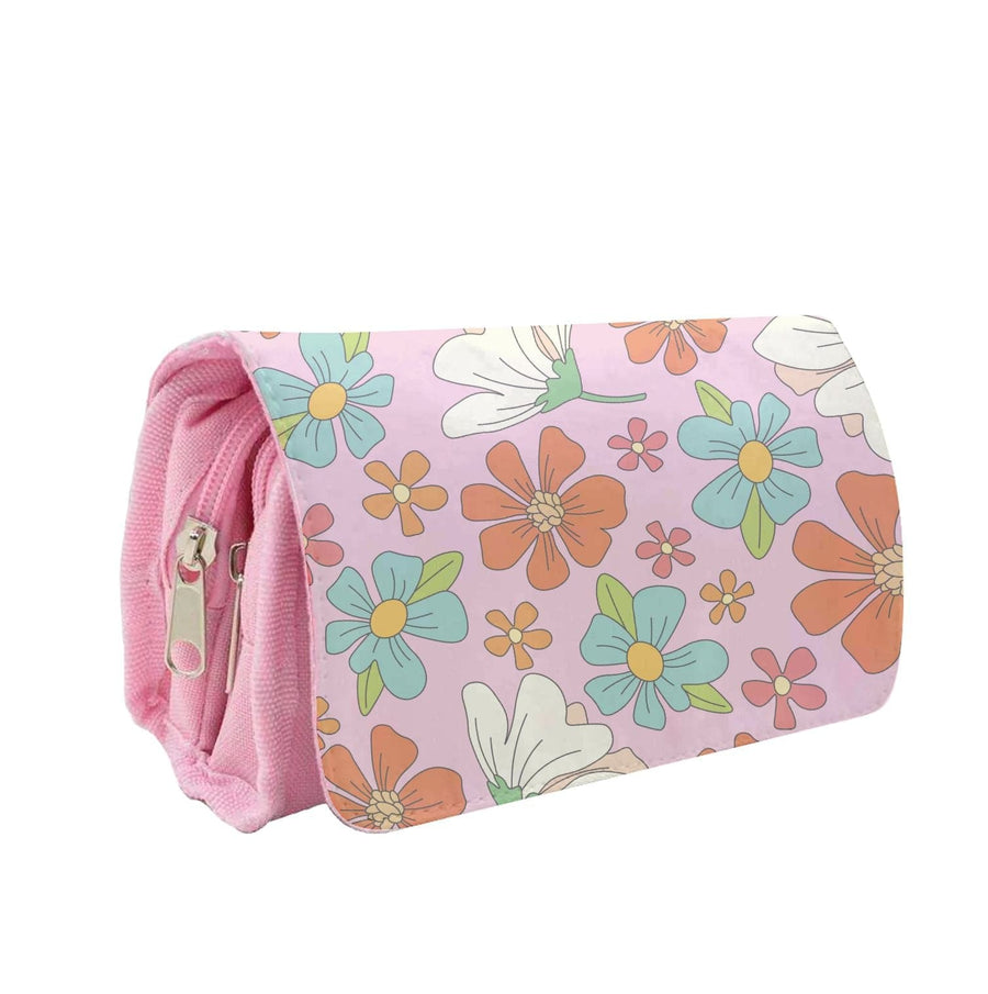 Pink Flower Pattern - Mothers Day Pencil Case