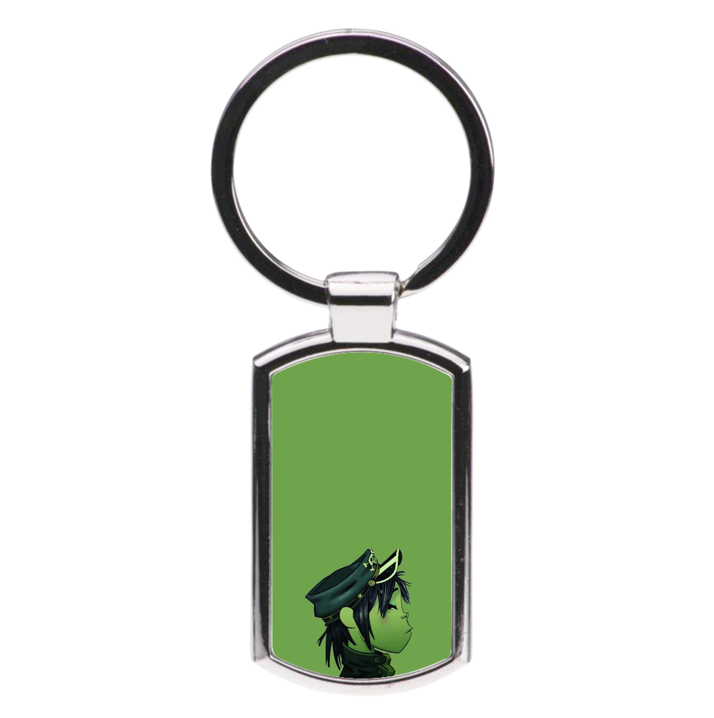 Green 2d Luxury Keyring