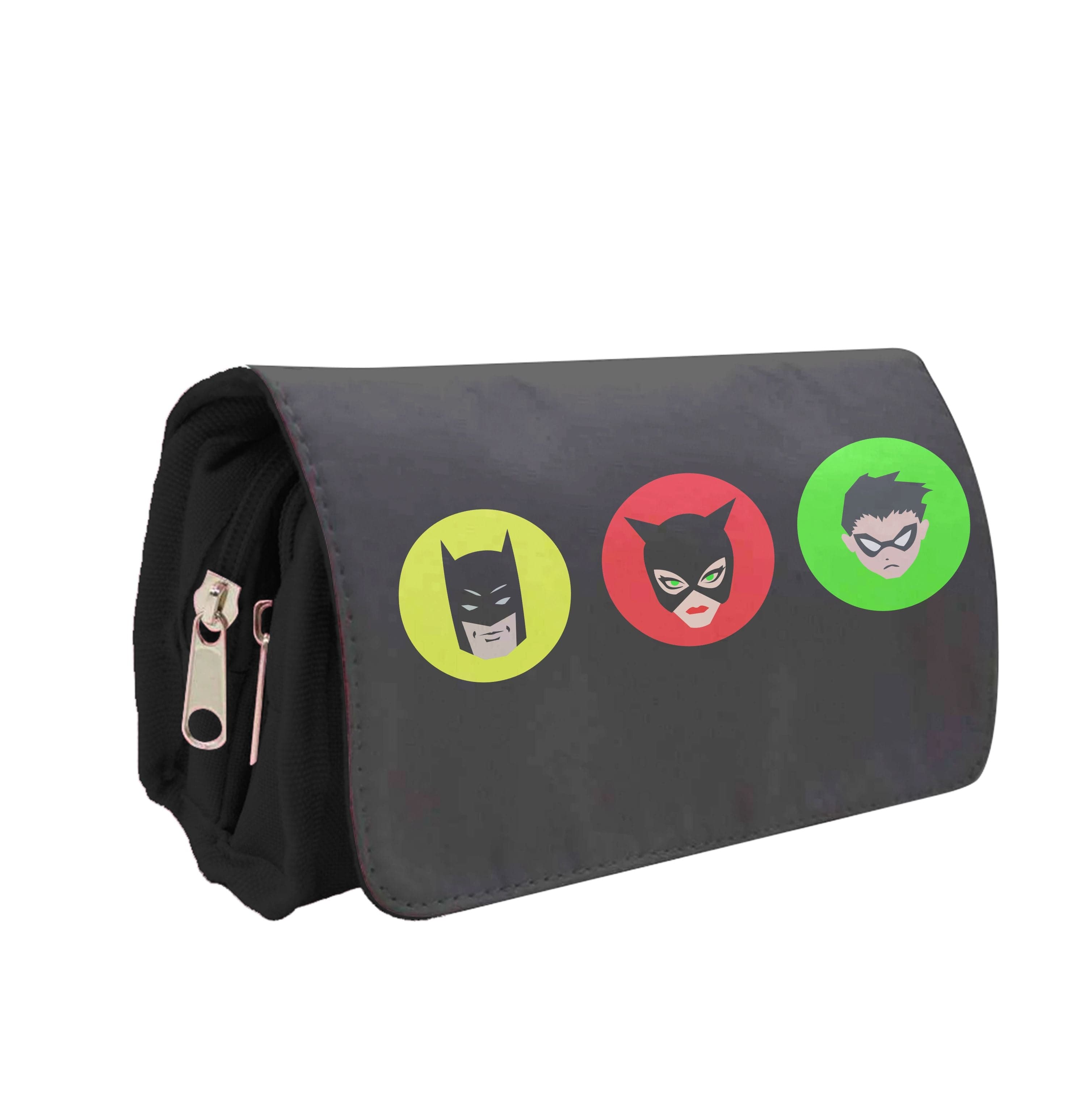 Bat Superhero, Cat Superhero & Superhero Sidekick Pencil Case