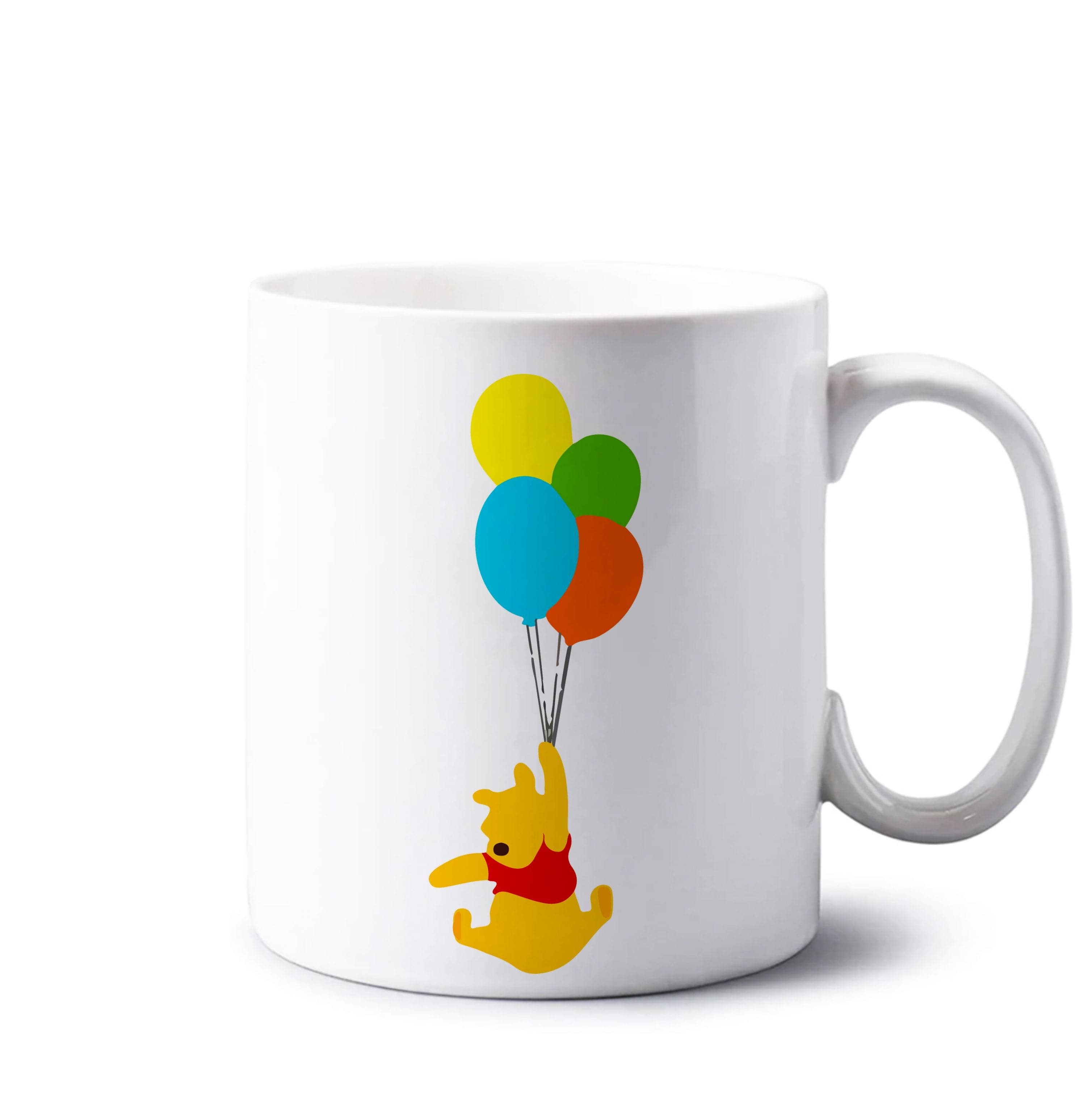 Pooh On Balloons Mug