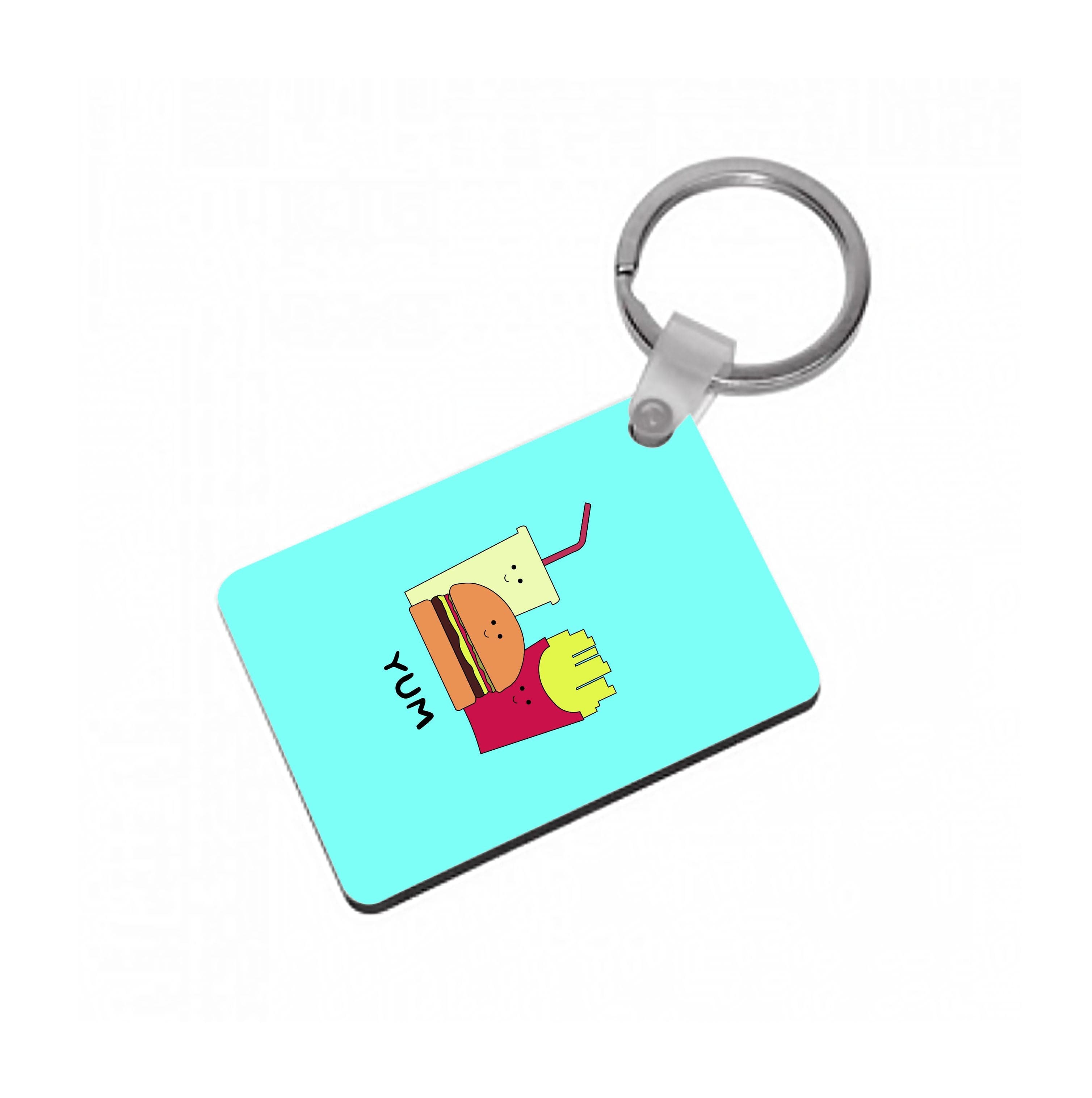 Fast Food Meal - Fast Food Patterns Keyring