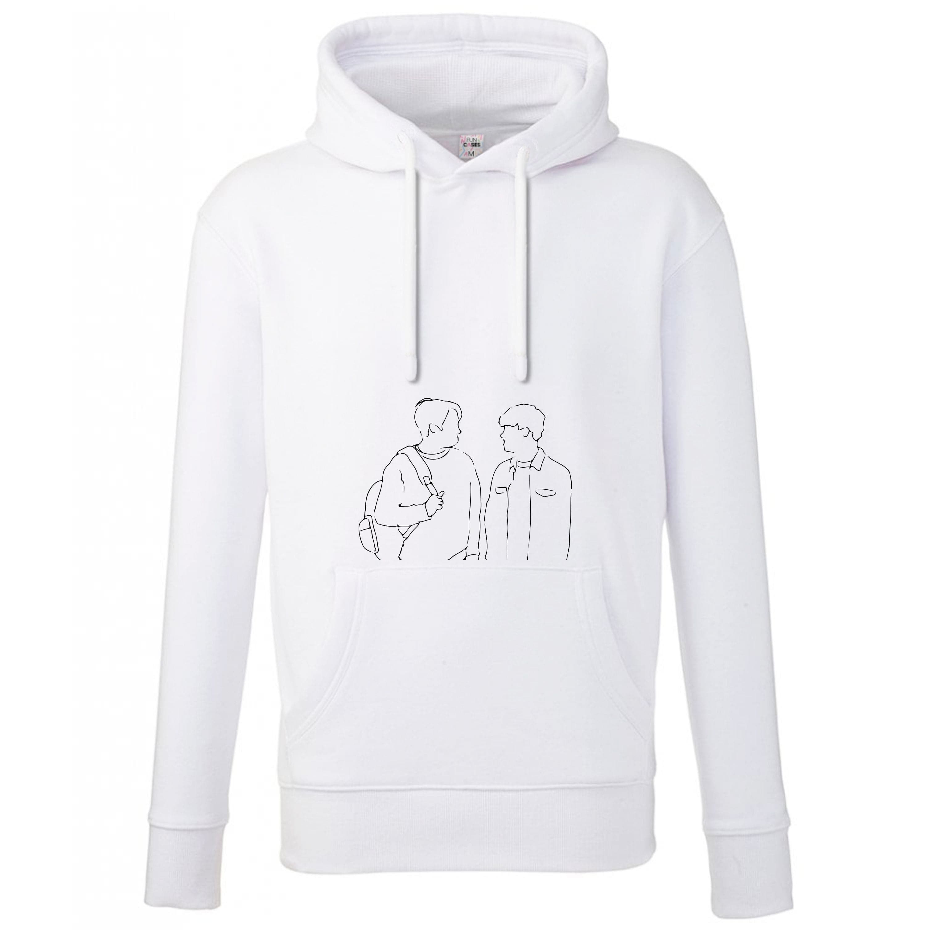 Outline - Heart TV Hoodie