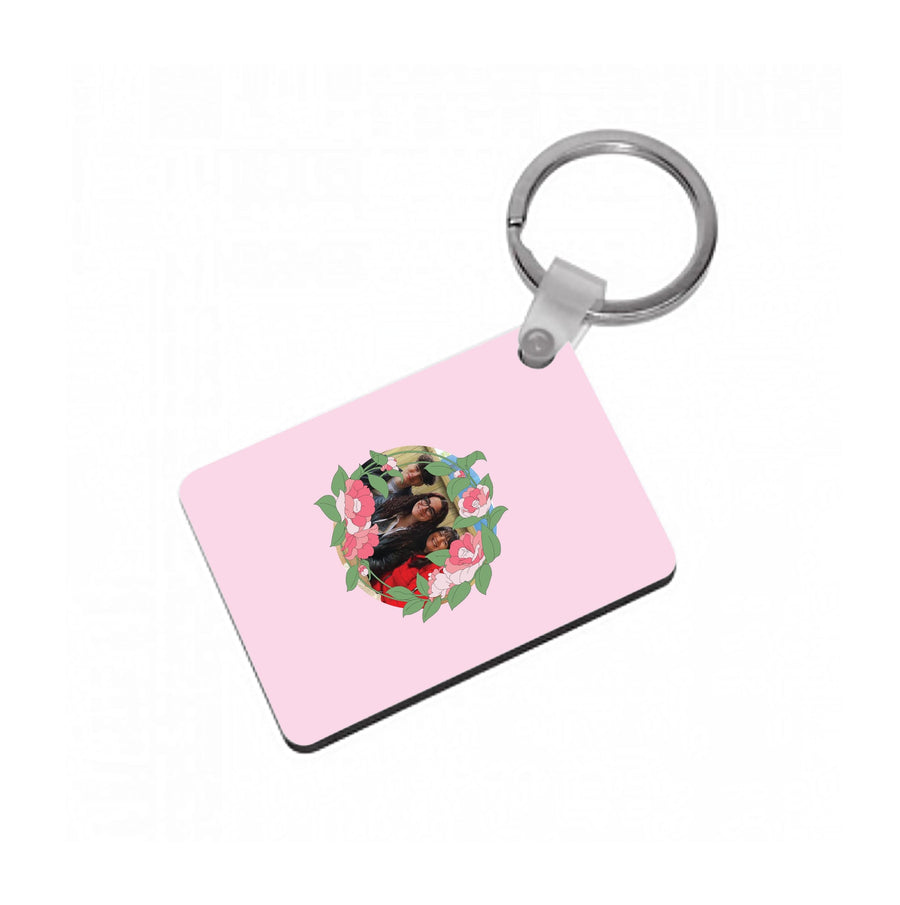 Floral Wreath - Personalised Mother's Day Keyring