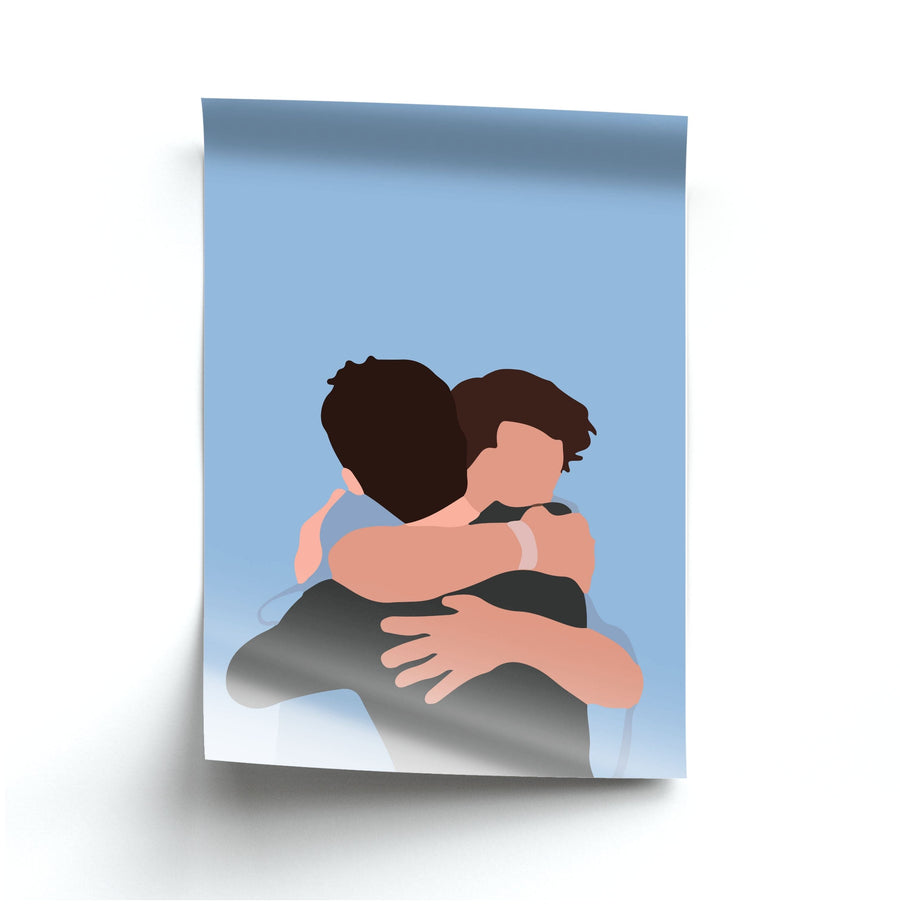 Sciles Hug - Teen Wolf Poster