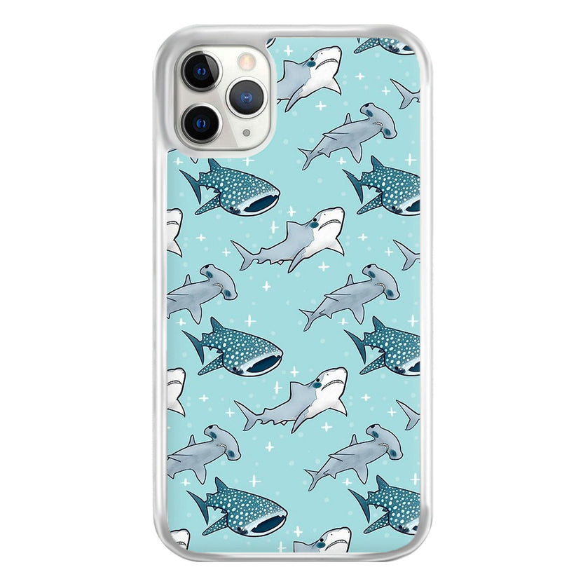 Shark Pattern Phone Case - Fun Cases