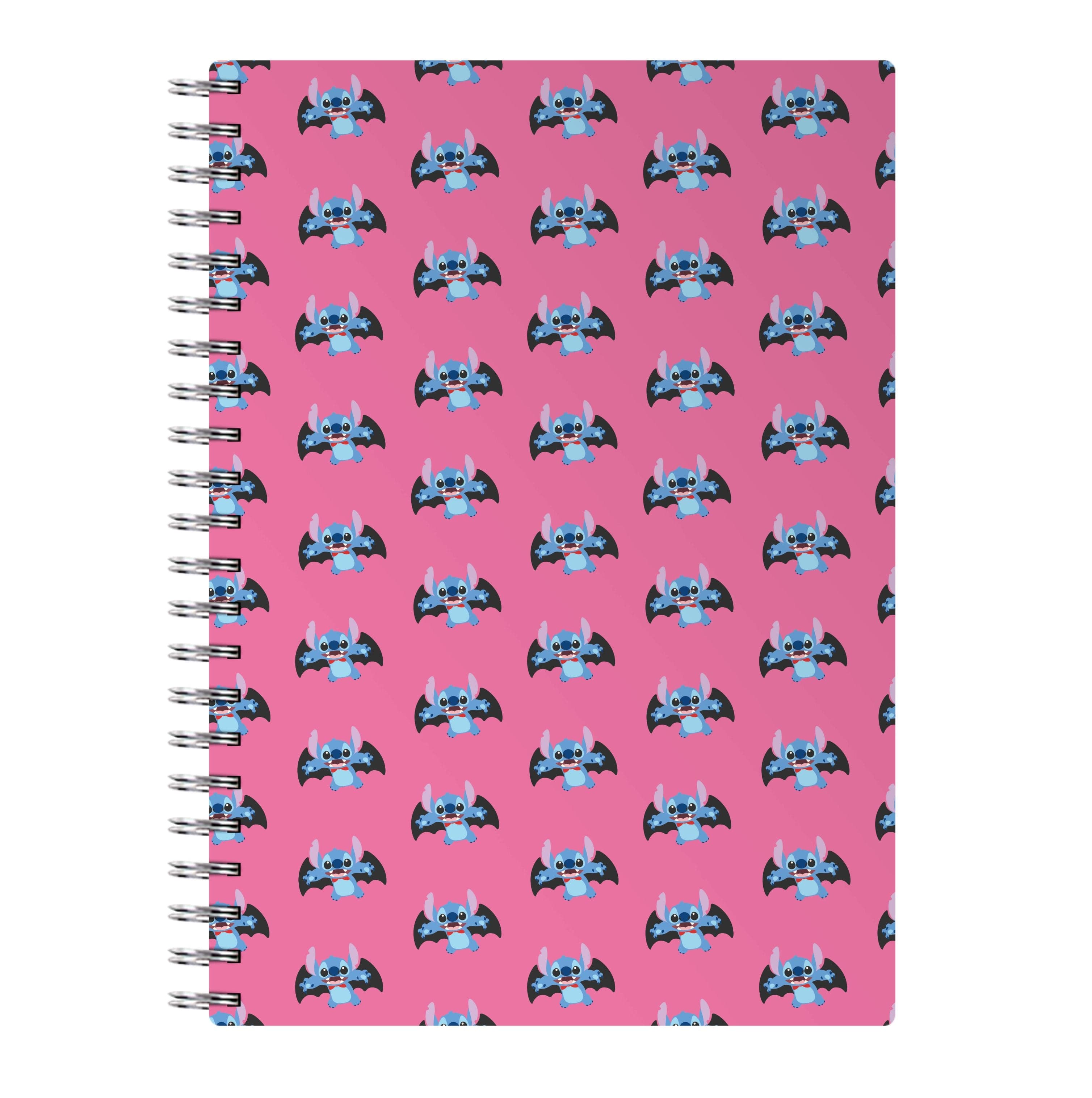 Vampire Alien Blue Pattern Halloween Notebook