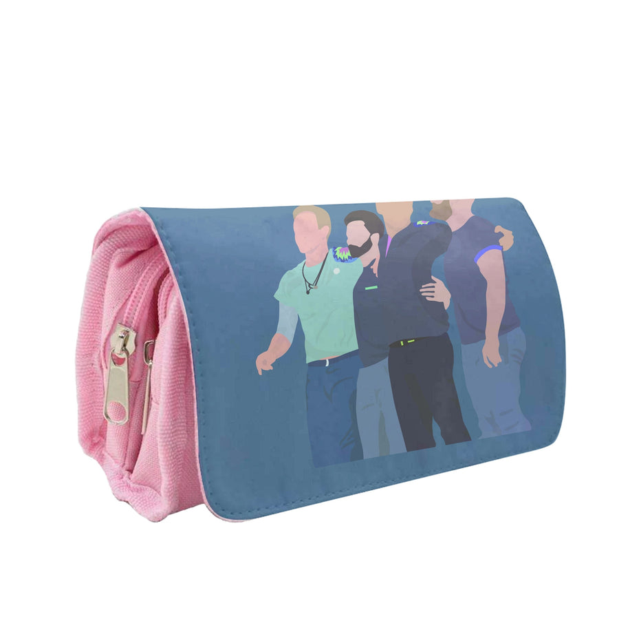 Coldplay Band Blue Pencil Case