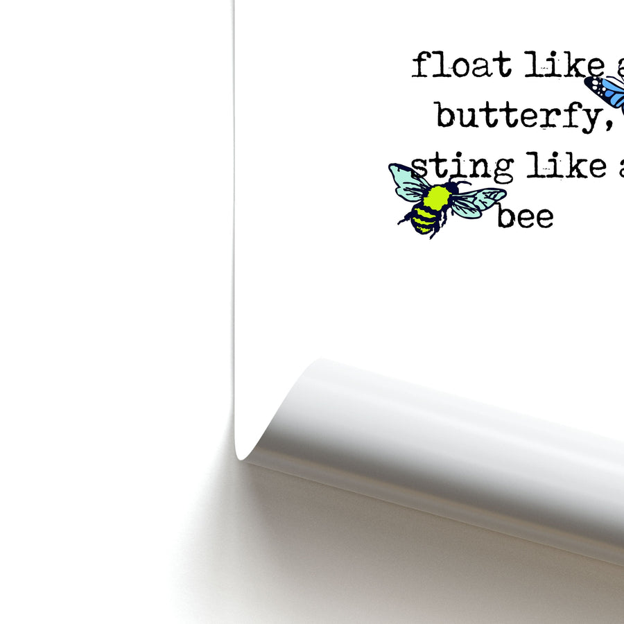 Float like a butterfly, sting like a bee - Boxing Poster