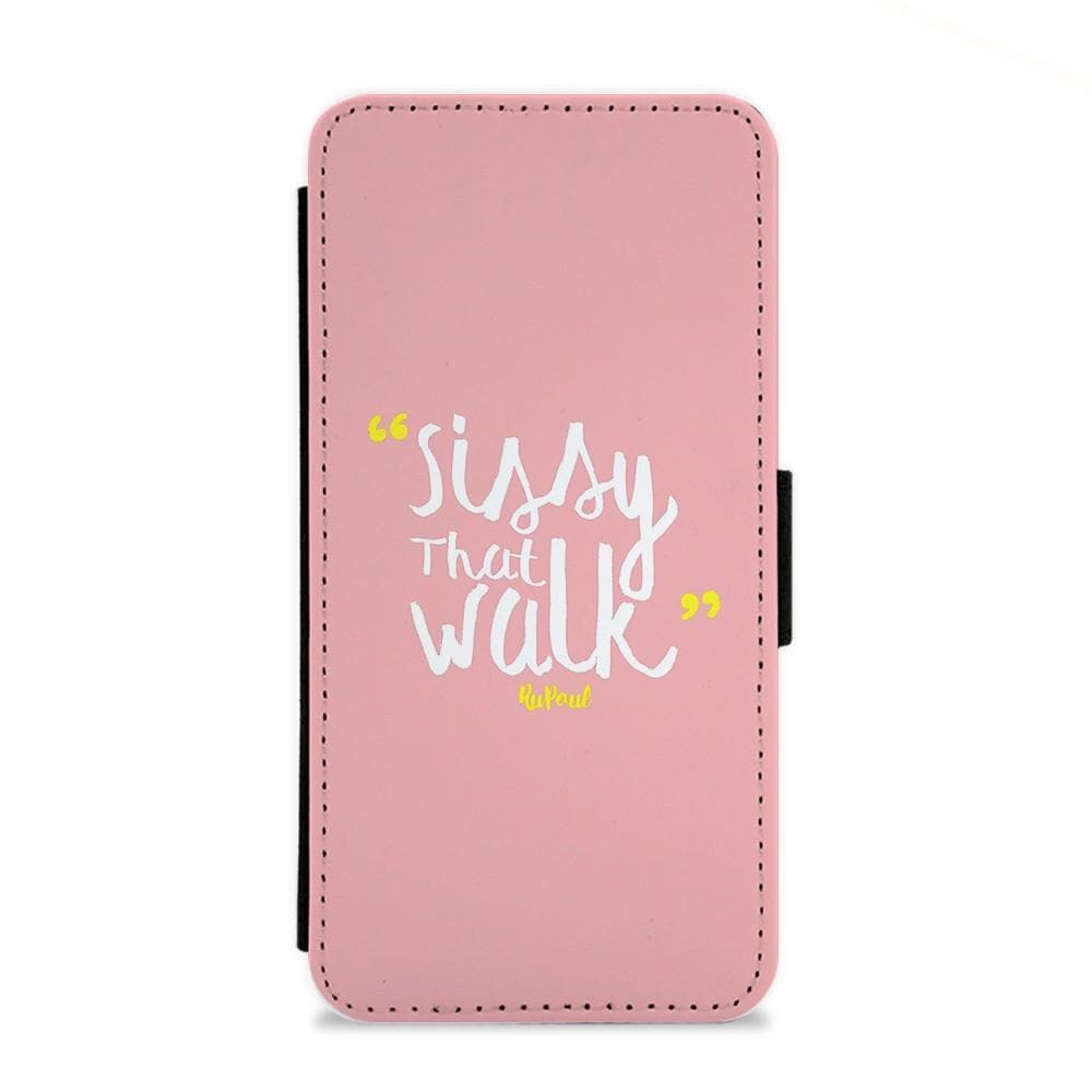 Pink Sissy That Walk - RuPaul's Drag Race Flip Wallet Phone Case - Fun Cases