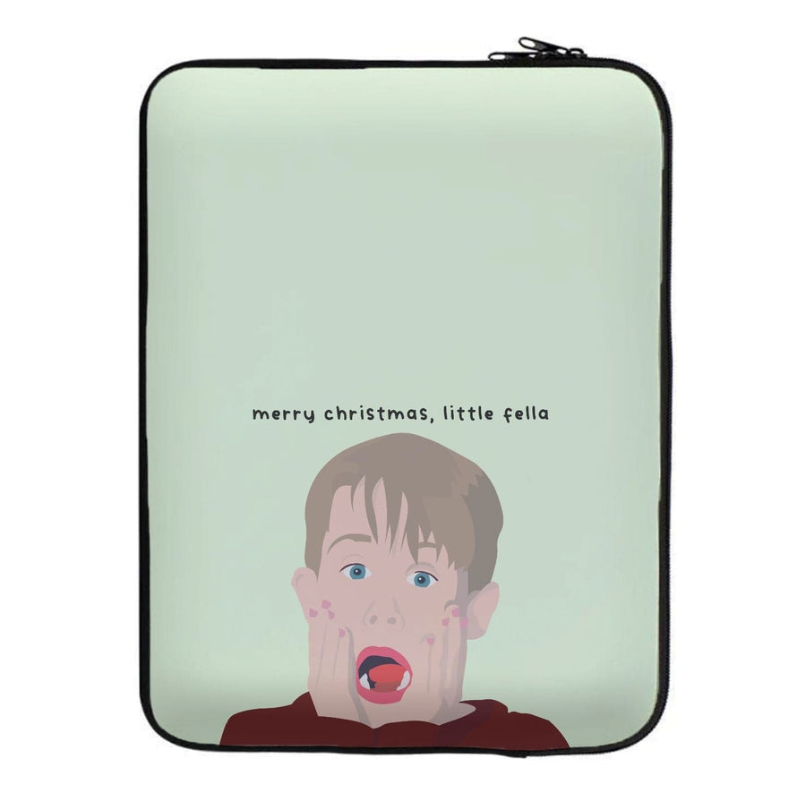 Little Fella Home Alone - Christmas Laptop Sleeve