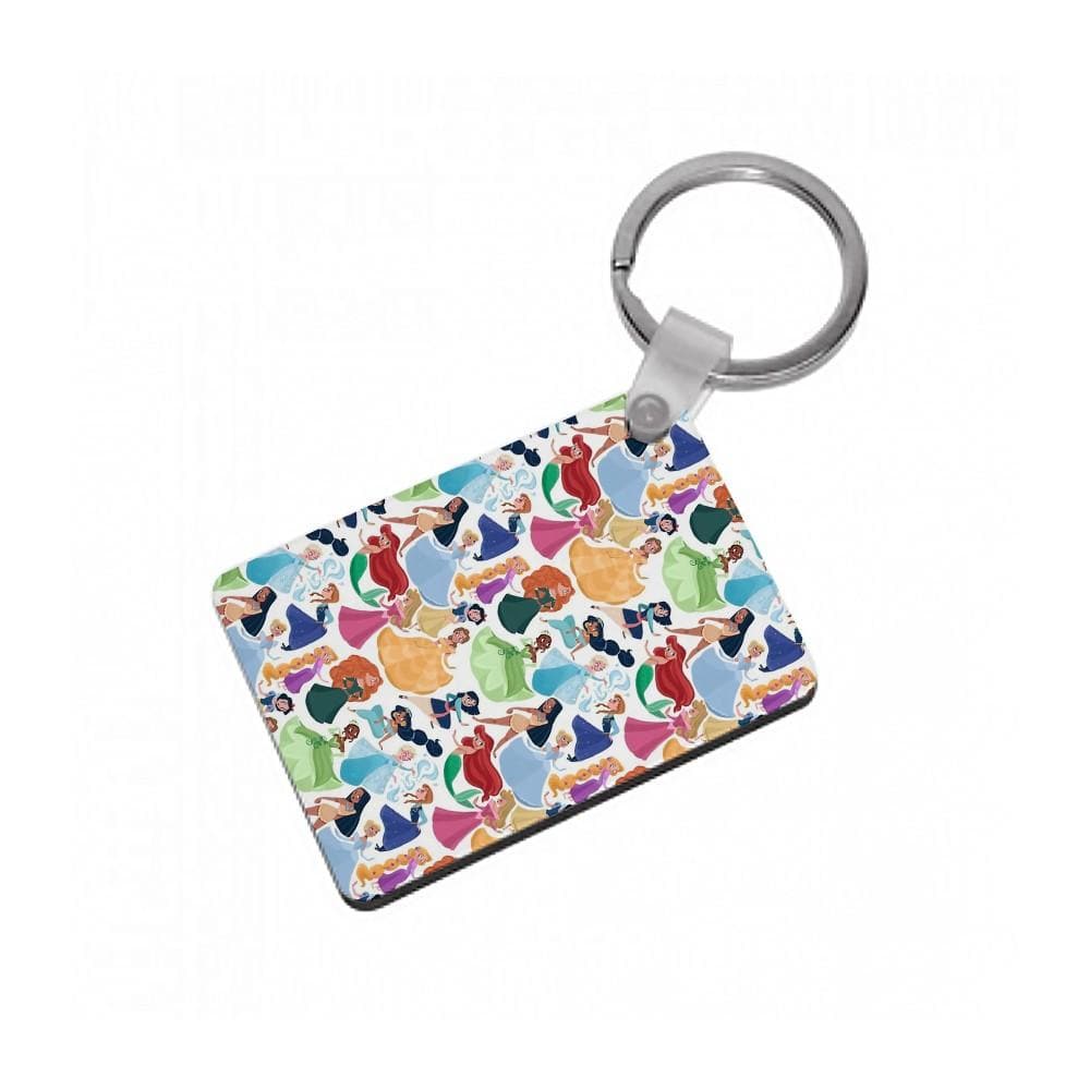 Disney Princess Pattern Keyring - Fun Cases