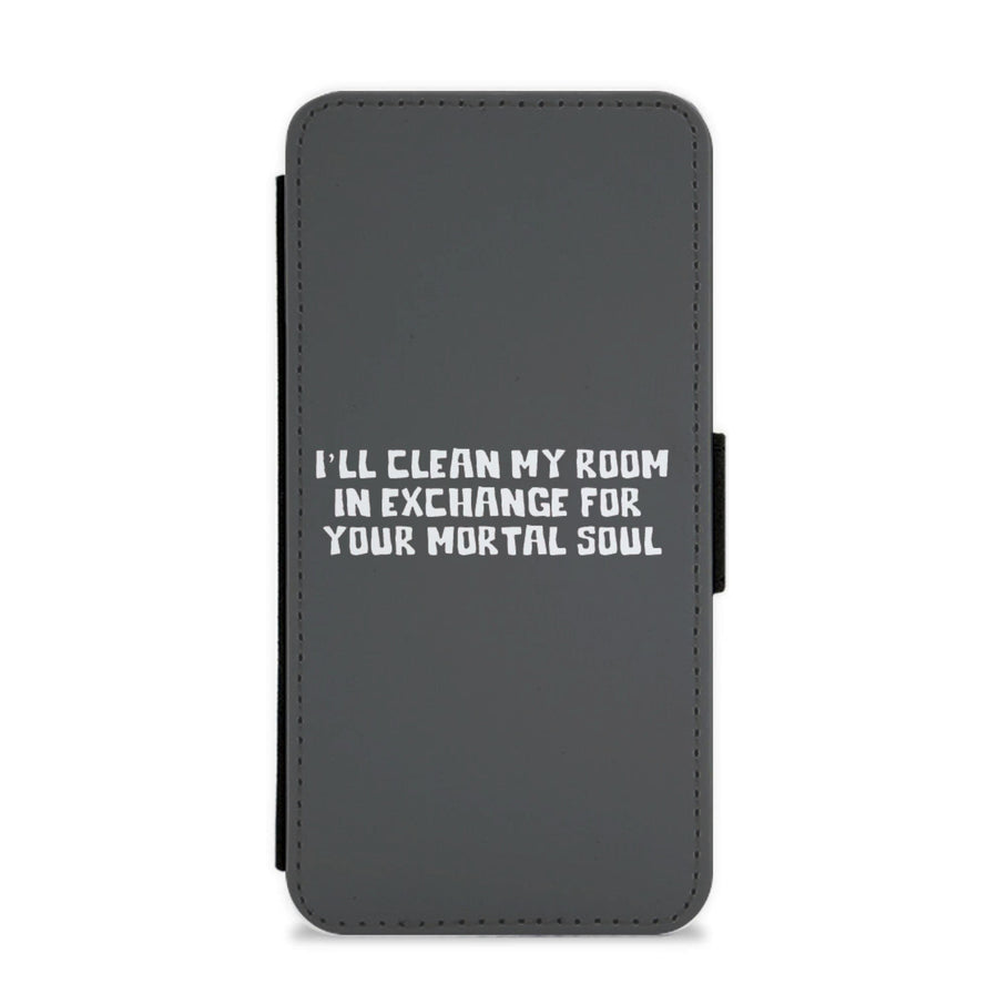 I'll Clean My Room In Exchange - Wednesday Flip / Wallet Phone Case