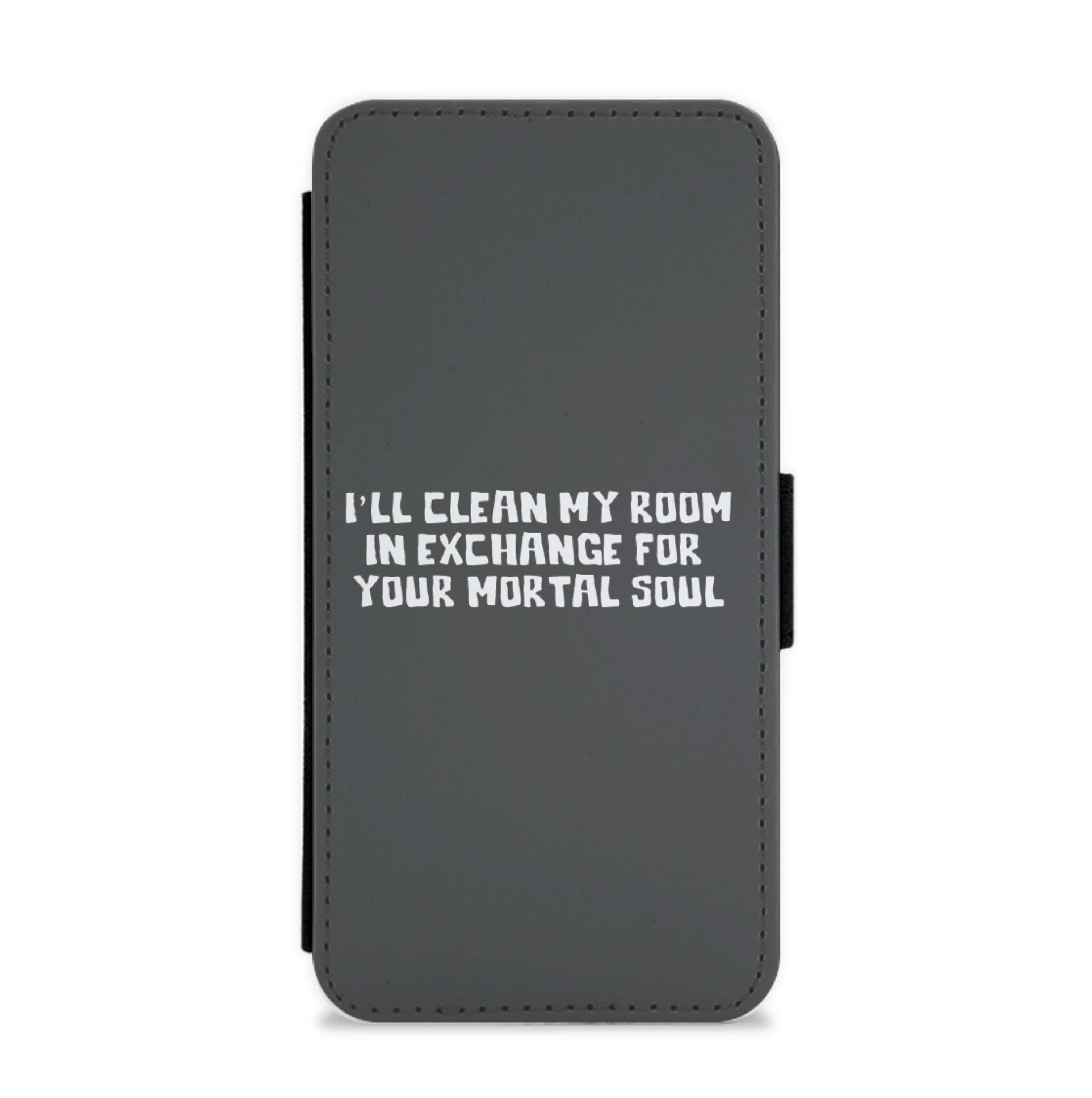 I'll Clean My Room In Exchange Wednesday Flip / Wallet Phone Case