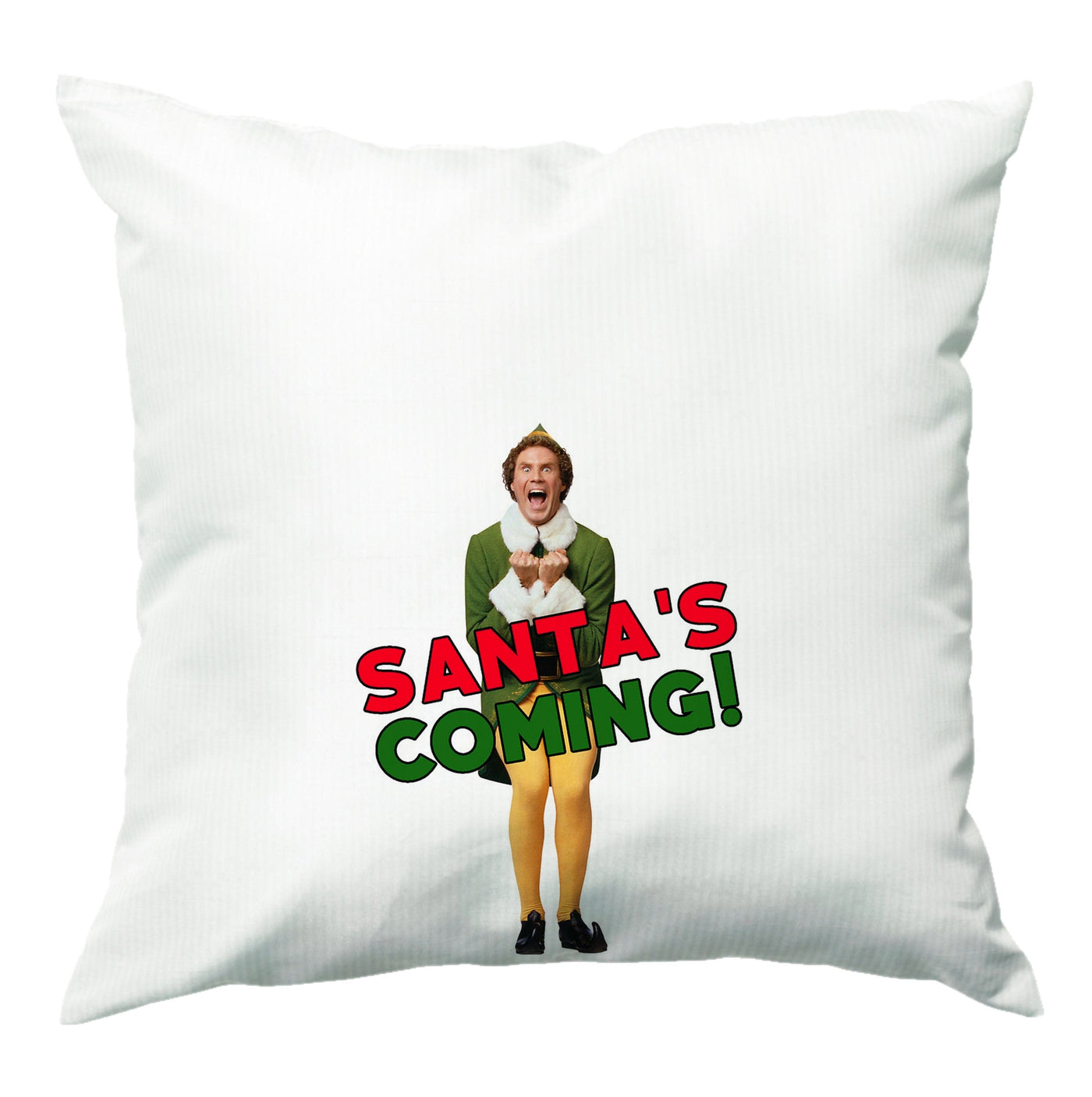 Buddy The Eld - Santa's Coming! Cushion
