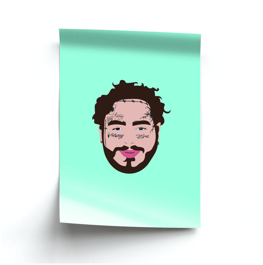 Face Tattoos - Post Malone Poster