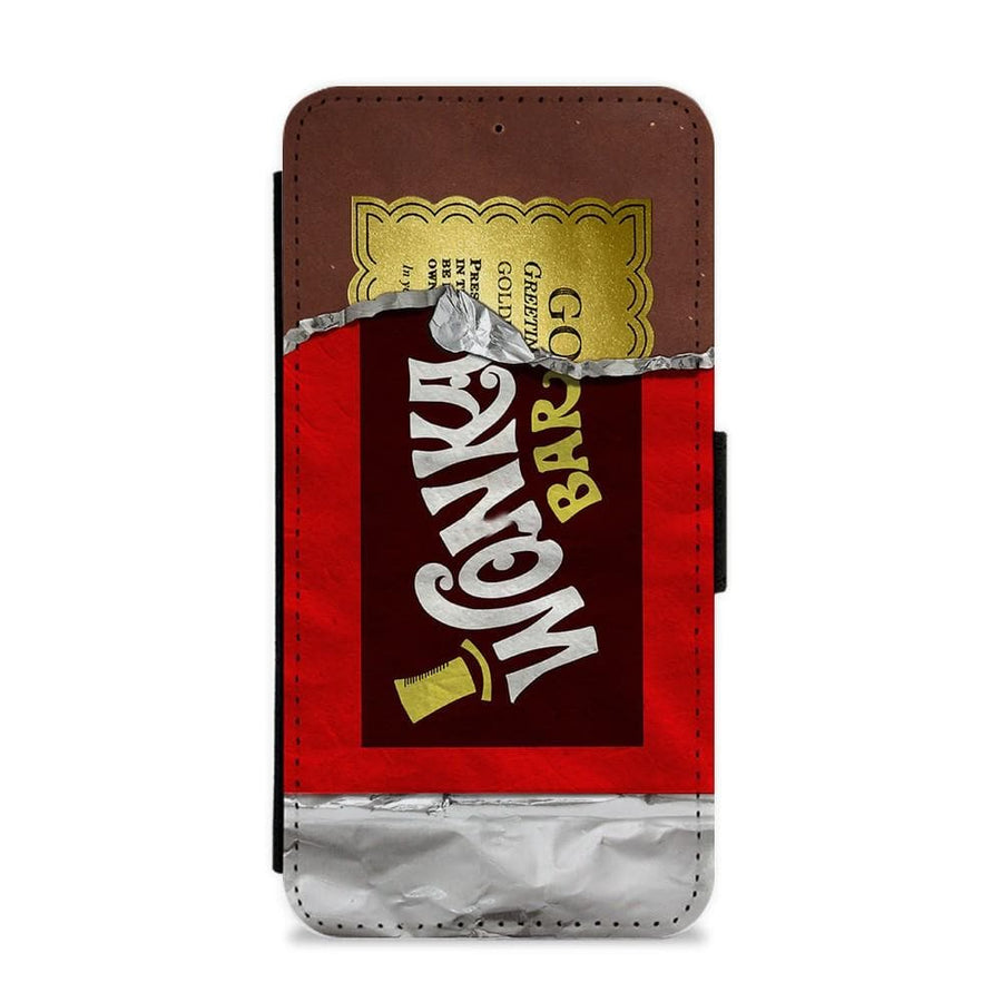 Wonka Bar Golden Ticket Flip / Wallet Phone Case - Fun Cases