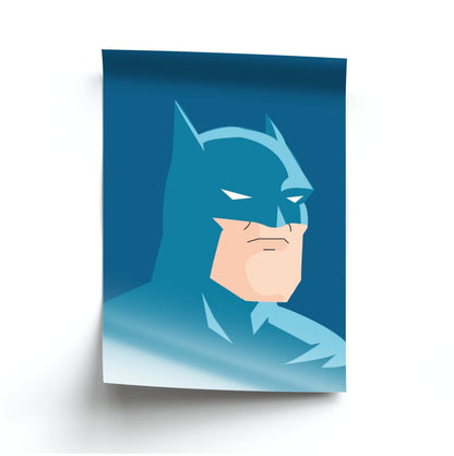 Blue Bat Superhero Poster