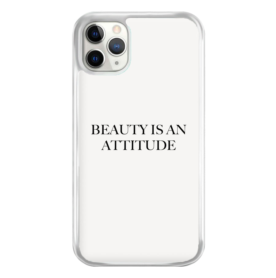 Beauty Is An Attitude - Clean Girl Aesthetic Phone Case