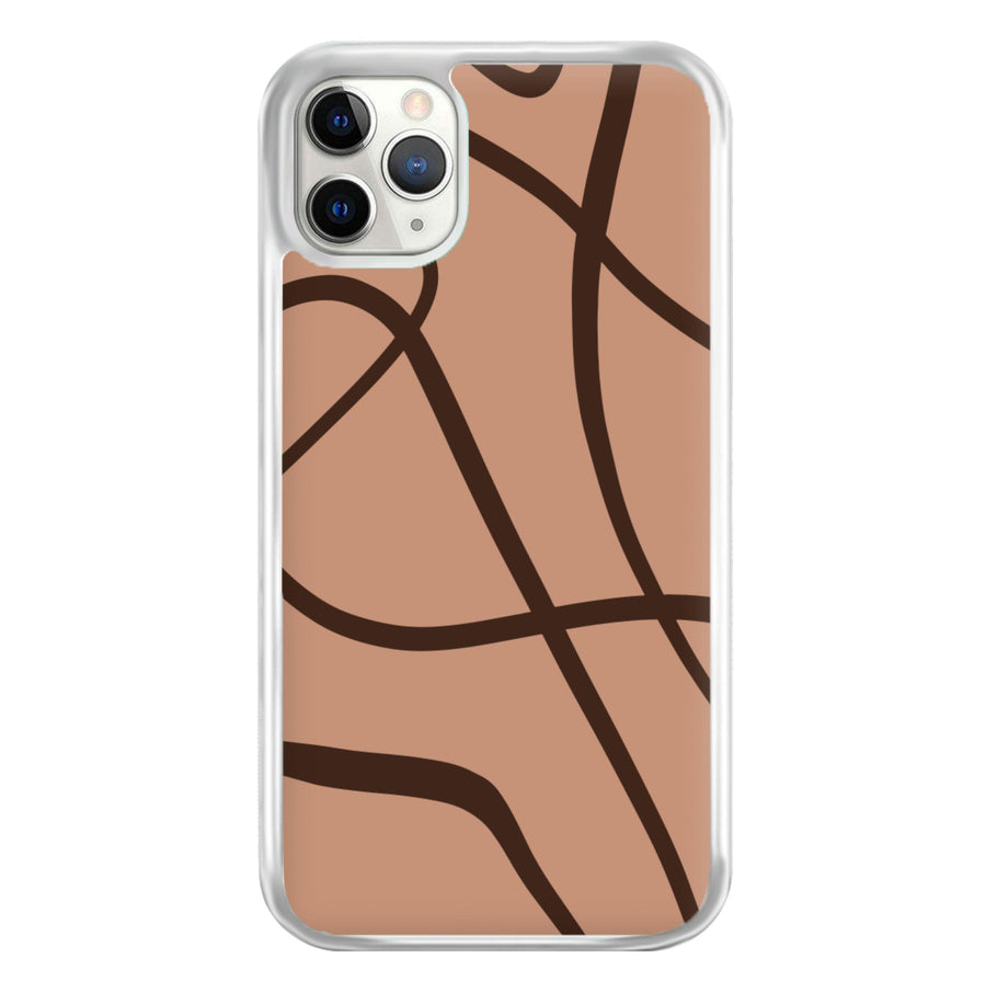 Lined Abstract Nude Phone Case