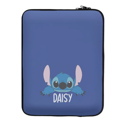 Blue Alien - Personalised Disney Laptop Sleeve