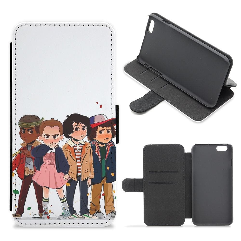 Stranger Kids - Stranger Things Flip Wallet Phone Case - Fun Cases