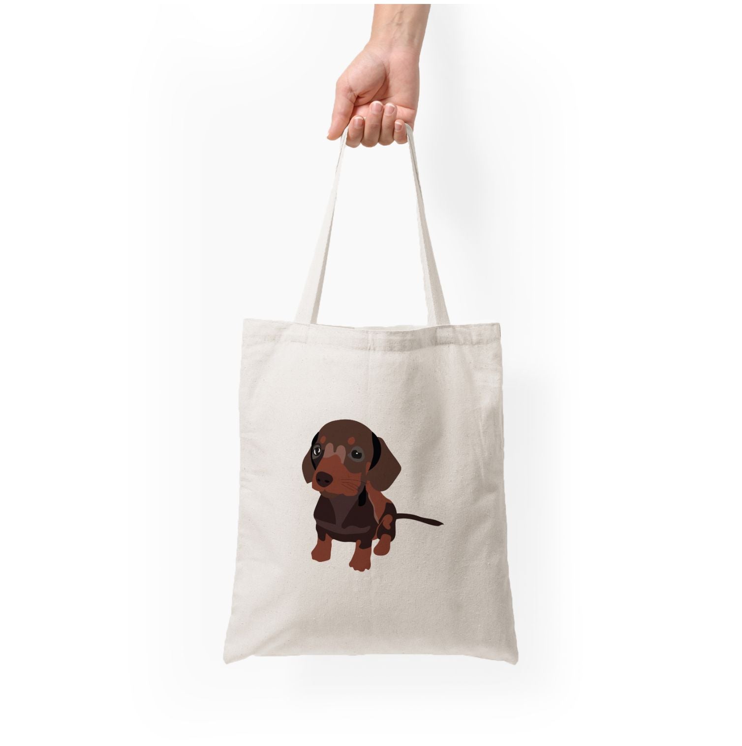 Brown - Dachshunds Tote Bag