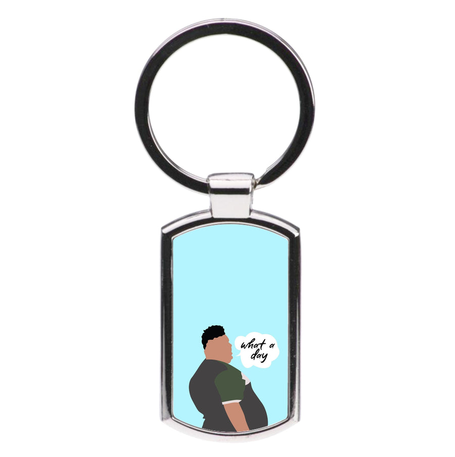 What A Day - British Pop Culture Luxury Keyring