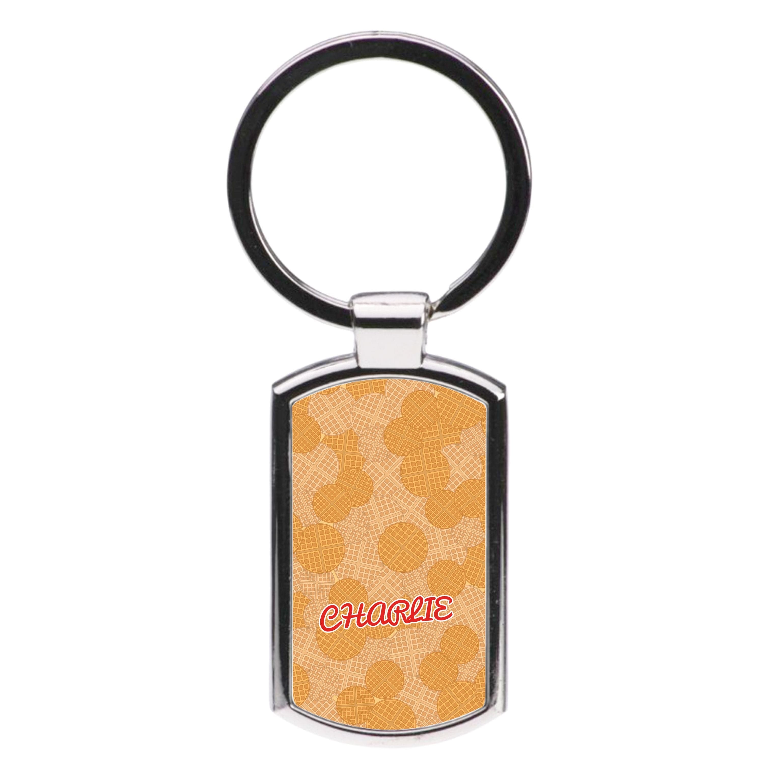 Waffles - Personalised Stranger Luxury Keyring