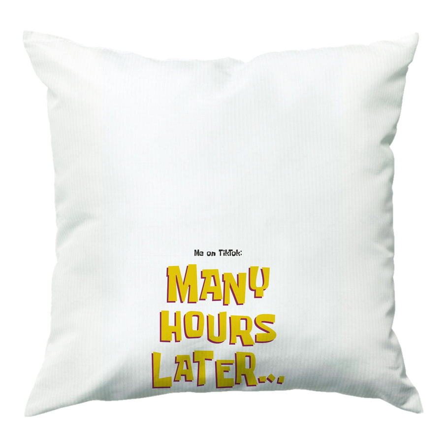 Many Hours Later - Spongebob Cushion