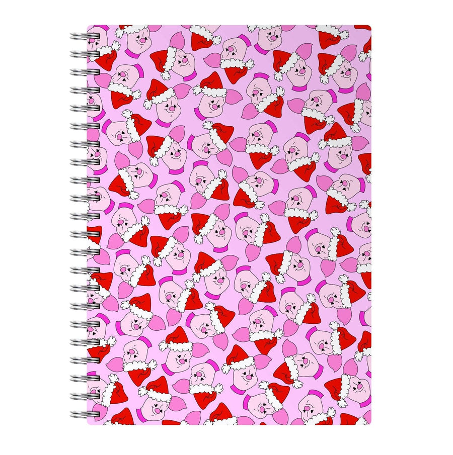 Piglet Pattern - Disney Christmas Notebook