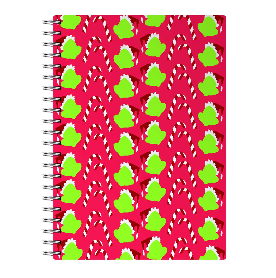 Grinch Pattern - Grinch Notebook
